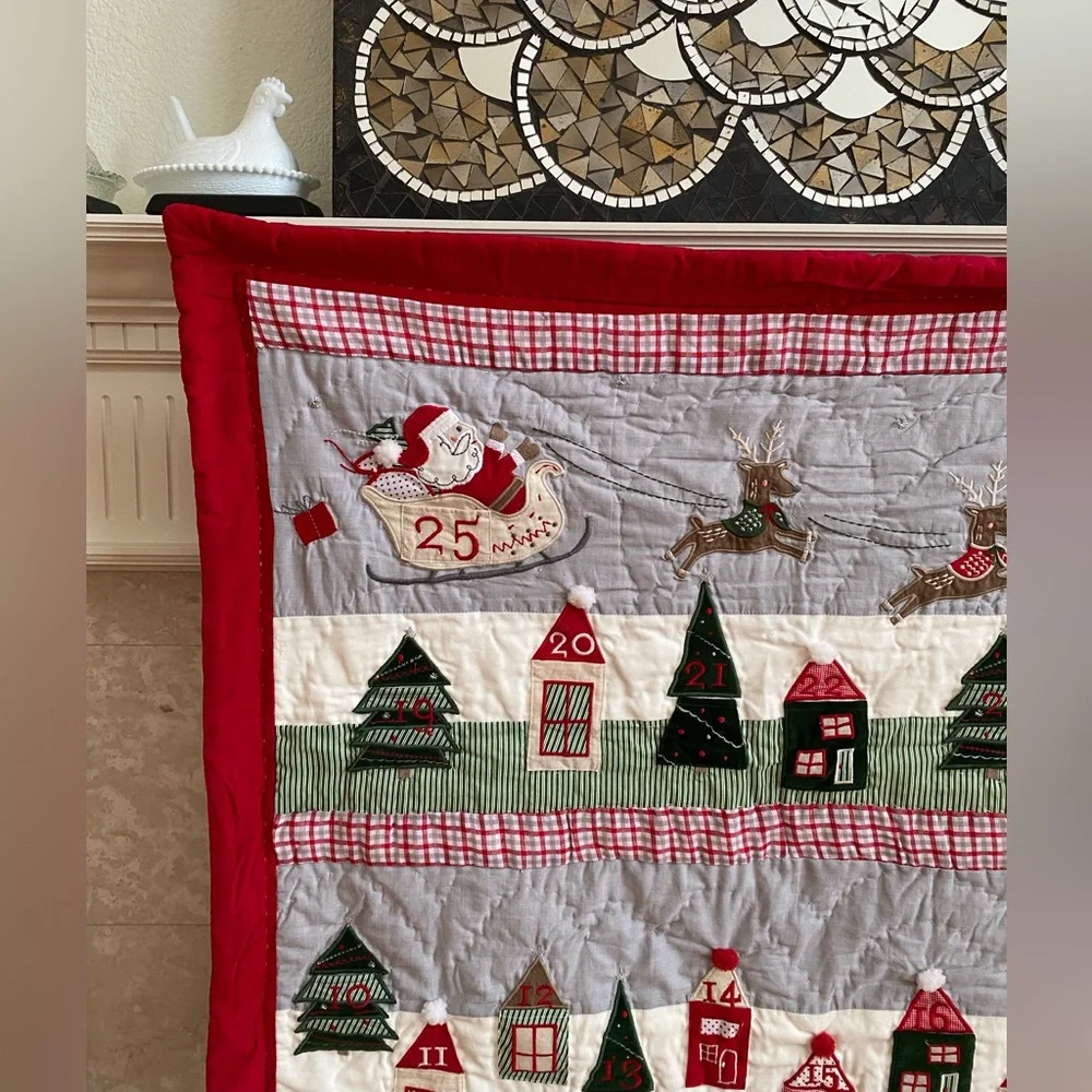 Pottery Barn Christmas Advent Calendar Quilt